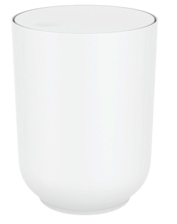 Kosmetikeimer Naime in Weiß - Weiß, MODERN, Kunststoff (19,05/25,4cm) - Premium Living