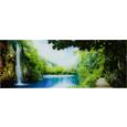 Glasbild Waterfall, ca. 30x80x2cm - Multicolor, MODERN, Glas (30/80/2cm) - MÖMAX modern living