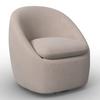 FÅTÖLJ DORA - svart/cremefärgad, Modern, metall/trä (77/74/73cm) - Bessagi Home