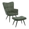 Sessel Alex Grün - grön/svart, Modern, metall/textil (68/100/78cm) - Based