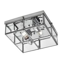 Mennyezeti Lámpa Pisa 6769-26cc - krómszínű, Konventionell, üveg/fém (25/25/10cm)