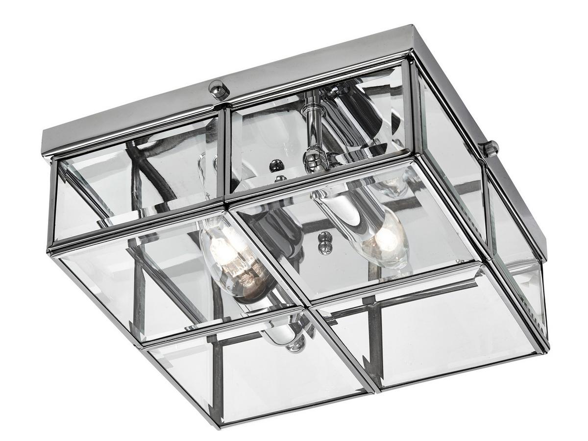 Mennyezeti Lámpa Pisa 6769-26cc - krómszínű, Konventionell, üveg/fém (25/25/10cm)
