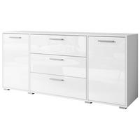 Sideboard Bogota ca. 150x68 cm Weiß hochglanz - Weiß Hochglanz/Weiß, Basics, Holzwerkstoff/Kunststoff (150/68/40cm) - P & B
