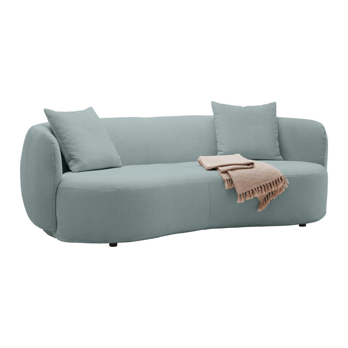 Bigsofa Leonas Blau - Blau/Schwarz, MODERN, Kunststoff/Textil (235/72/110cm) - Premium Living