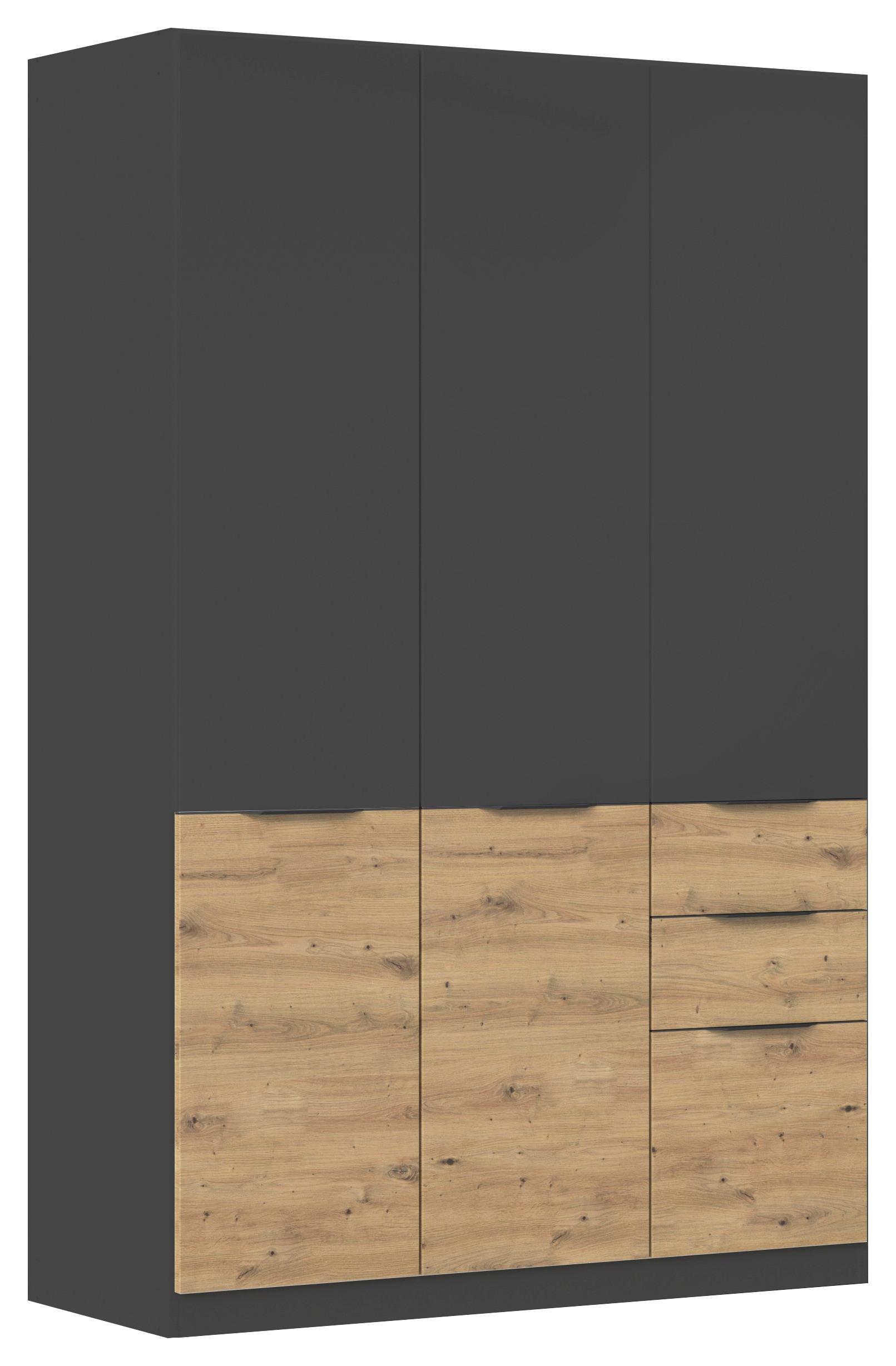 Ormar Za Odjeću Max-Extra - siva/hrast Artisan, Konvencionalno, drvni materijal/plastika (136/210/54cm) - Modern Living