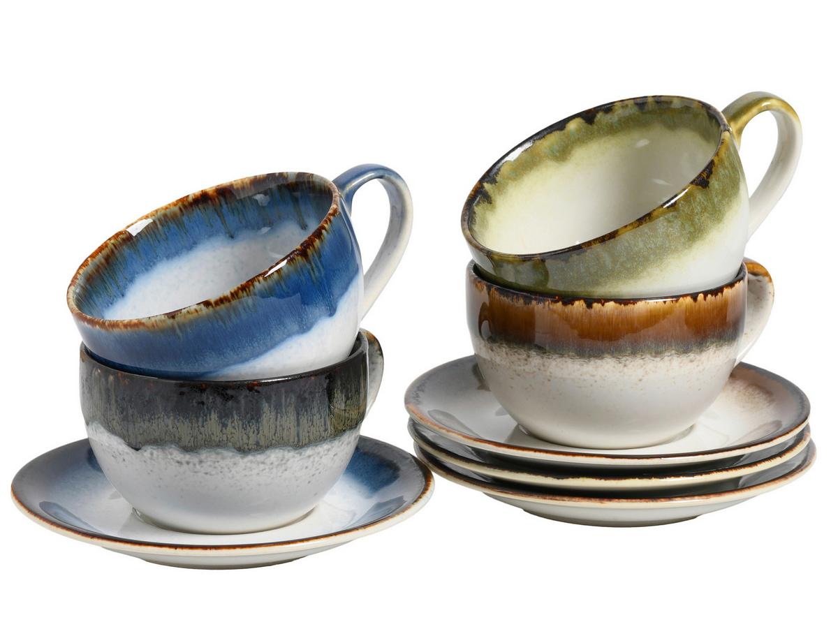 Set Skodelic Cascade Mix, 8-Delni - večbarvno, Basics, keramika - Creatable