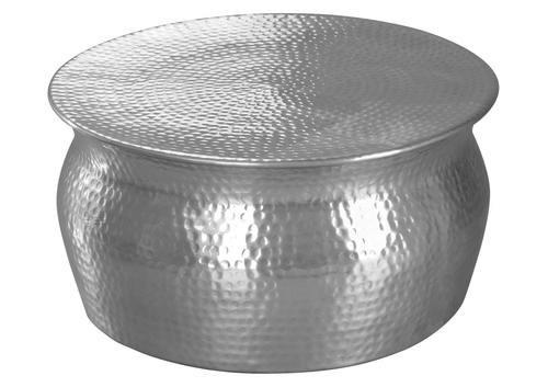 Couchtisch Karam Ø ca. 60 cm Alu - Silberfarben, LIFESTYLE, Metall (60/60/30,5cm) - MID.YOU