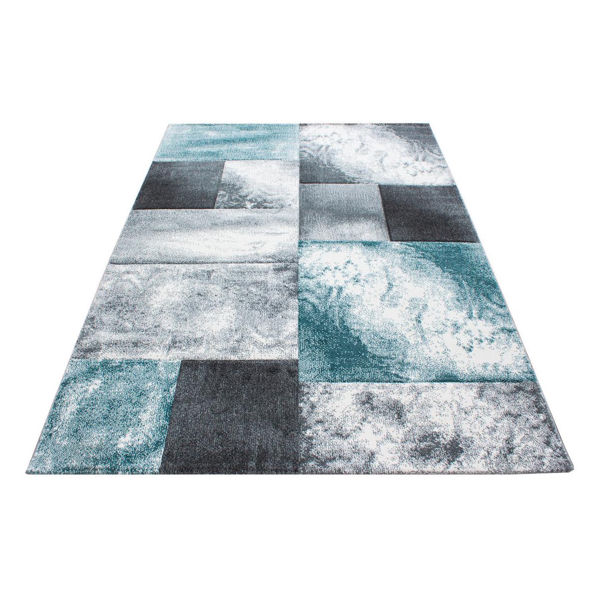 Flachwebeteppich Hawaii Blau ca. 240x340cm - Blau, Design, Textil (240/340cm) - Novel
