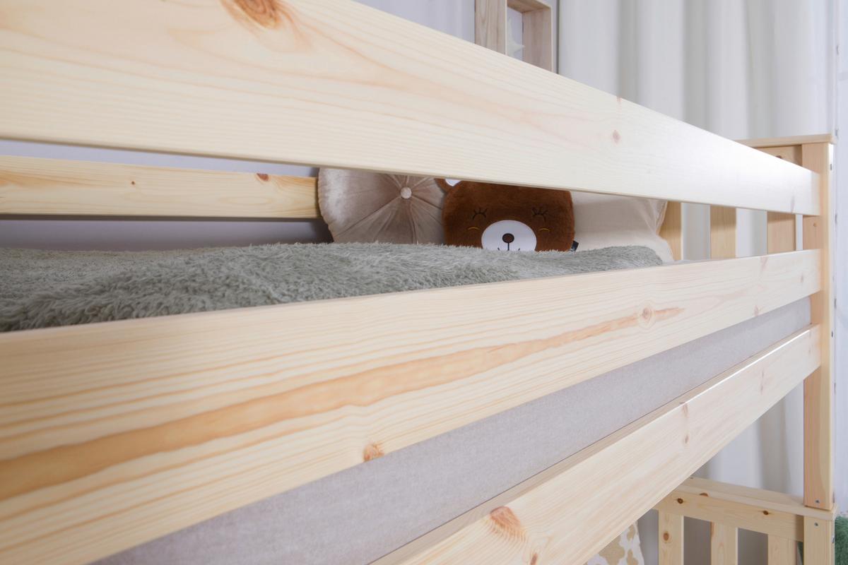 Pograd Sammy, Pravi Les, 90x200cm - naravne barve, Moderno, les (90/200cm) - MID.YOU