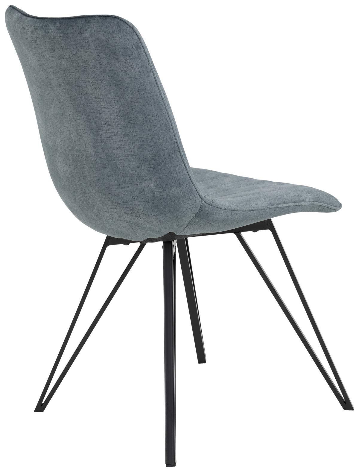 Scaun Marie S - petrol/negru, Modern, metal/textil (47/87/58cm) - Mömax