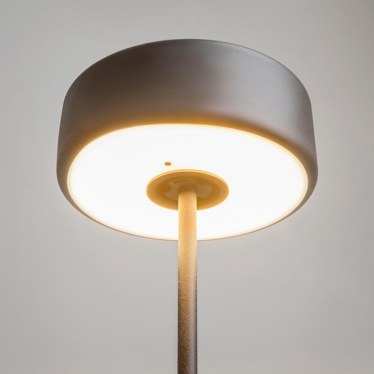 AKKU-TISCHLEUCHTE AI COLLABORATION - Goldfarben/Schwarz, Design, Metall (12/34,5cm) - MAYTONI