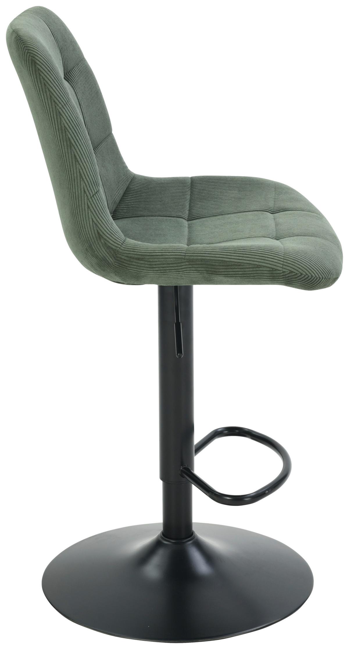 Taburet de bar NINO - verde/negru, Modern, lemn/metal (46/116/96/53cm) - Based