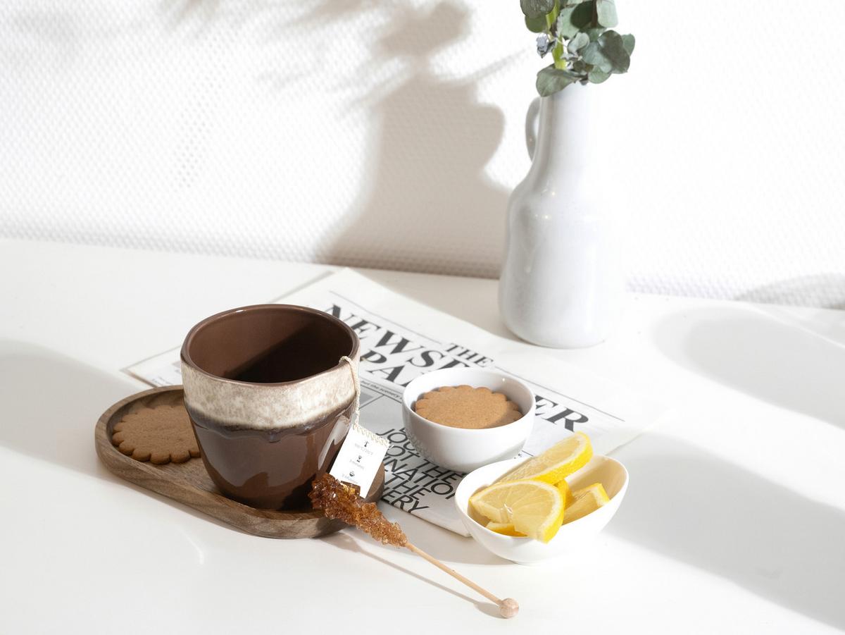 Set Skodelic Squeezy Mocha, 4-Delni - krem barve/umazano rjava, Basics, keramika (10/9cm) - Creatable