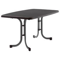 Gartentisch ca. 150x90x72cm Anthrazit,Grau - Dunkelgrau/Anthrazit, MODERN, Holzwerkstoff/Metall (150/90/72cm) - Sieger