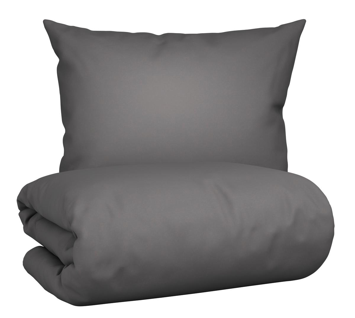 Bettwäsche Iris XL Grau ca. 140x220cm - Grau, MODERN, Textil (140/220cm) - Modern Living