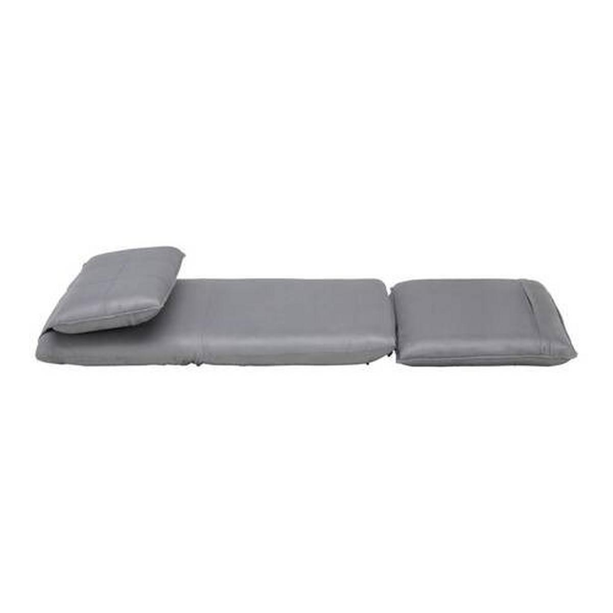 Schlafsessel Eni Grau Webstoff - Schwarz/Grau, MODERN, Kunststoff/Textil (73/56/72cm) - Bessagi Home