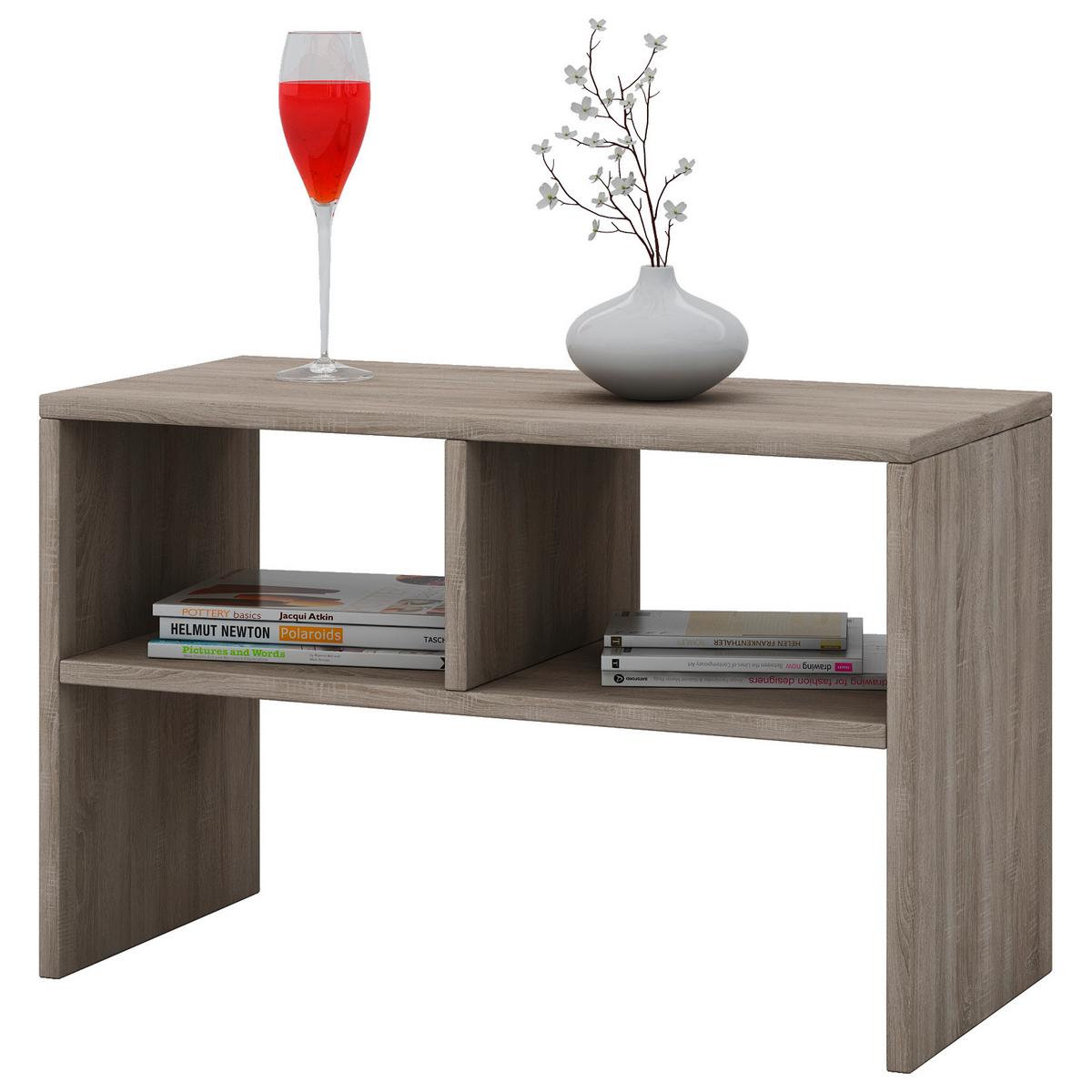 Klubska Miza Nachto, Hrast, 63 Cm - barve hrasta, Basics, leseni material (63/30/40cm) - MID.YOU