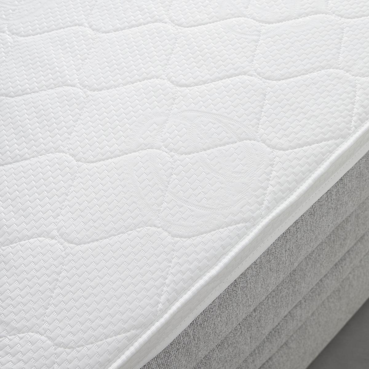 Boxspringbett Luzern Hellgrau ca. 180x200cm - Hellgrau/Schwarz, KONVENTIONELL, Kunststoff/Textil (180/200cm) - Premium Living