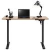 SKRIVBORD EMIL II - svart/ek Artisan, Modern, metall/trämaterial (120/72-118/60cm) - Mömax
