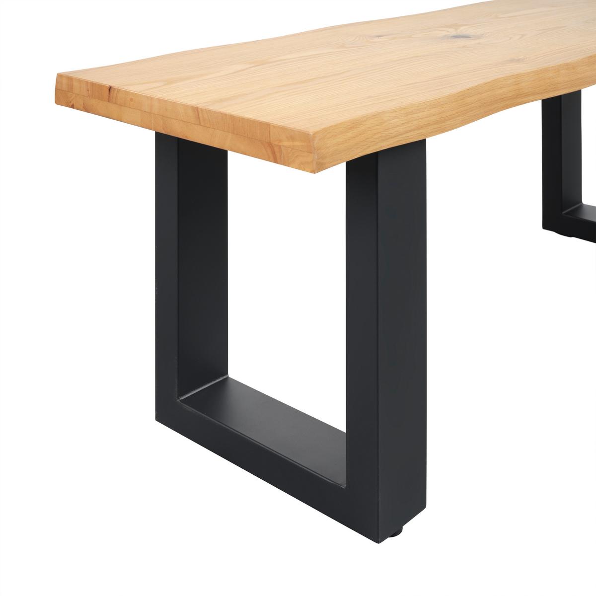 Ülőpad Boston - fekete/Artisan tölgy, Modern, fa/fém (120/45/38cm) - Modern Living