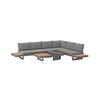 LOUNGEGRUPP SABRINA - mörkgrå/grå, Modern, metall/textil (323/79/253cm) - Bessagi Garden