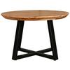 SOFFBORD SAFAGA - svart/naturfärgad, Natur, metall/trä (70/70/45cm) - Zandiara