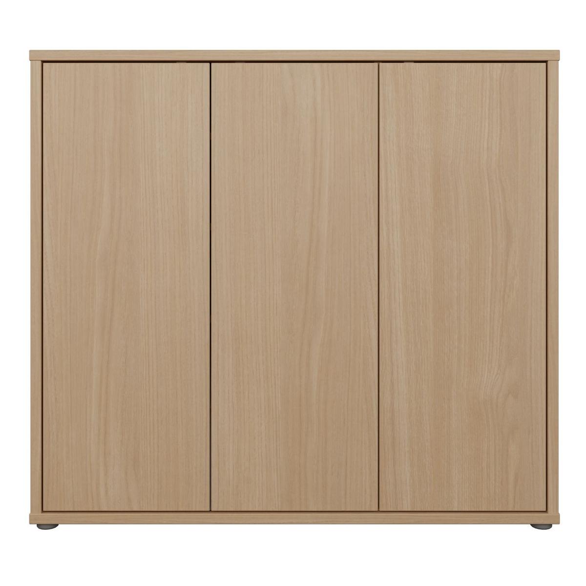 Ormar Za Cipele Alice Springs - siva/boje hrasta, Moderno, drvni materijal/plastika (109,2/99,1/34,9cm) - Modern Living