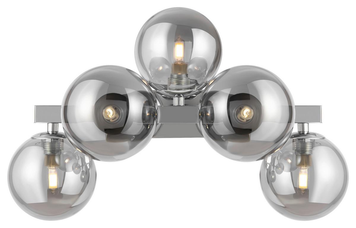 Wandleuchte Dallas Chrom max. 28 Watt - Chromfarben, Basics, Glas/Metall (23/24/38cm) - MAYTONI