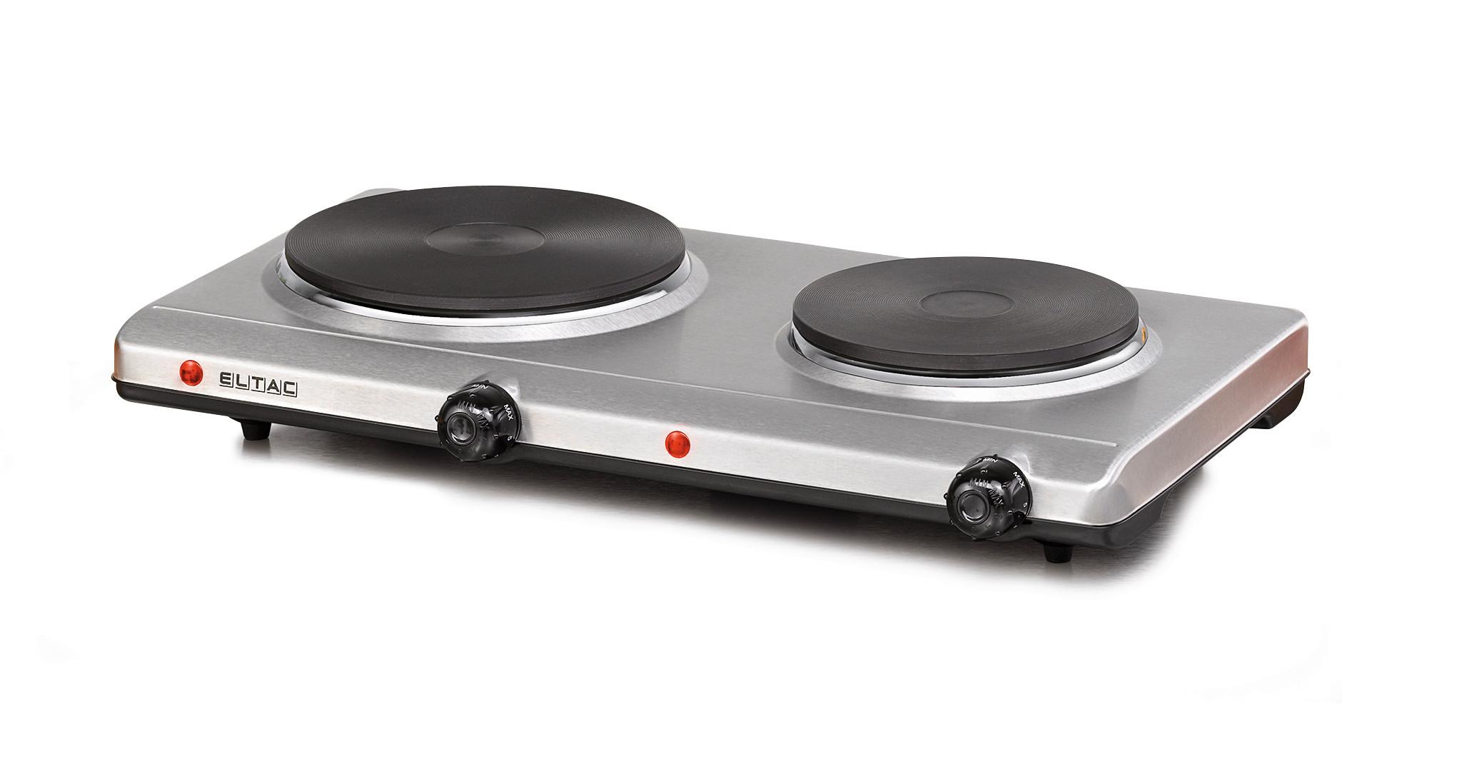 PŁYTA DWUPALNIKOWA ELTAC DK 29 - czarny chrom, Basics, metal (50/8.5/29cm) - Rommelsbacher