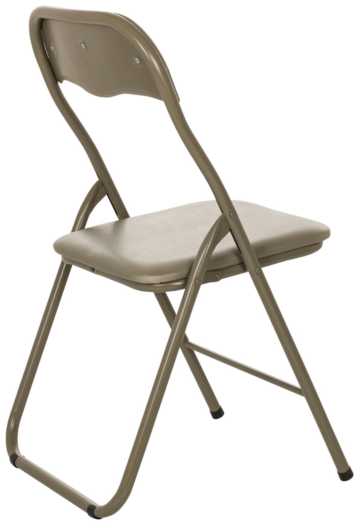 Zložljiv Stol Tudela Basic, Rjavosiva - rjavosiva, Moderno, kovina (44/81/48cm) - MID.YOU