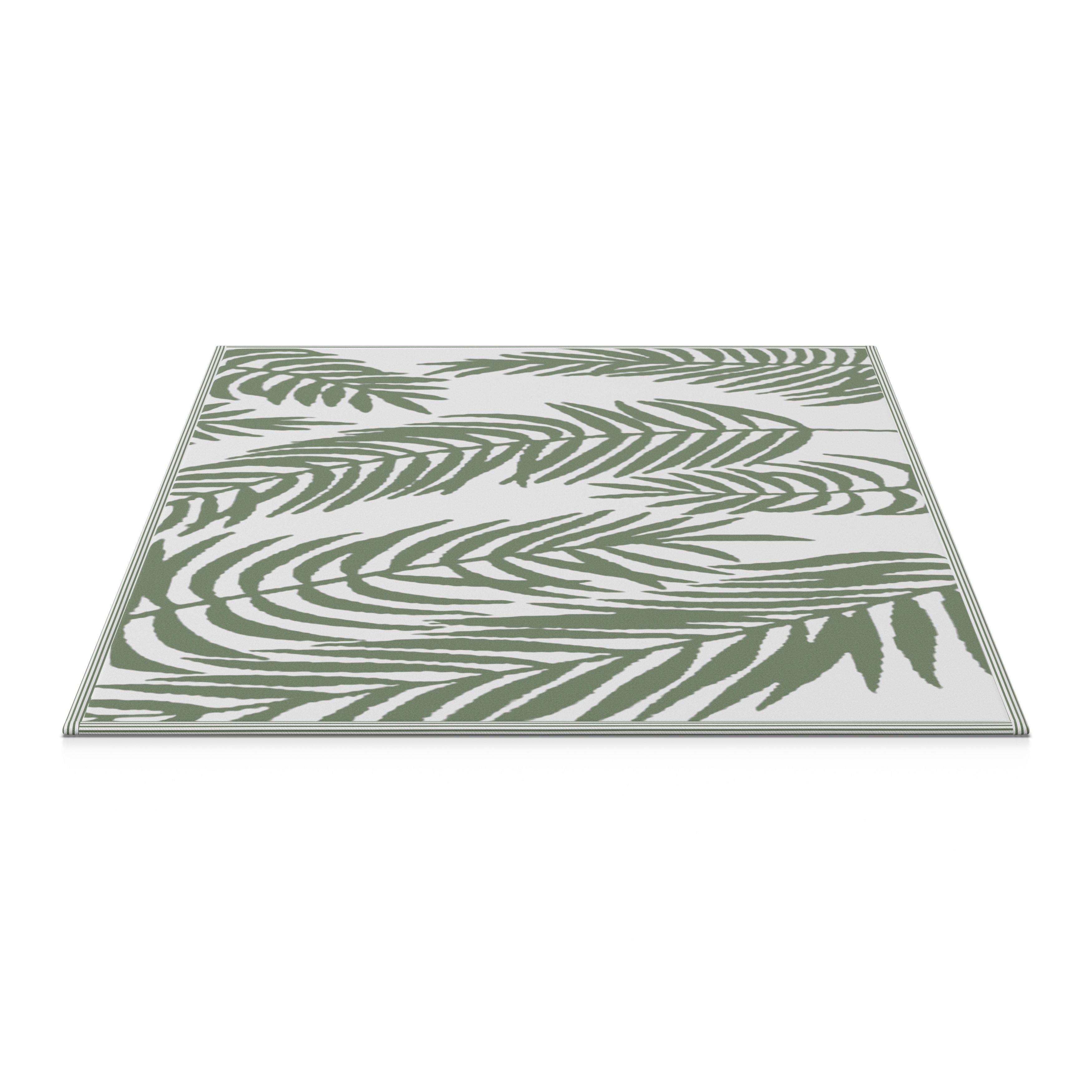 UTOMHUSMATTA FLAVIA - grön, Modern, plast (120/180cm) - Bessagi Garden