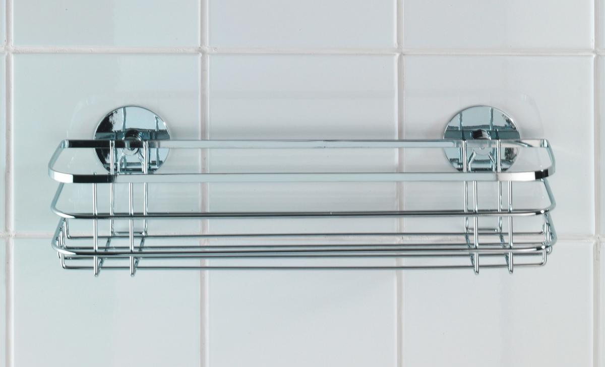 Duschregal in Chromfarben - Chromfarben, MODERN, Metall (38/10,5/11cm) - Mömax
