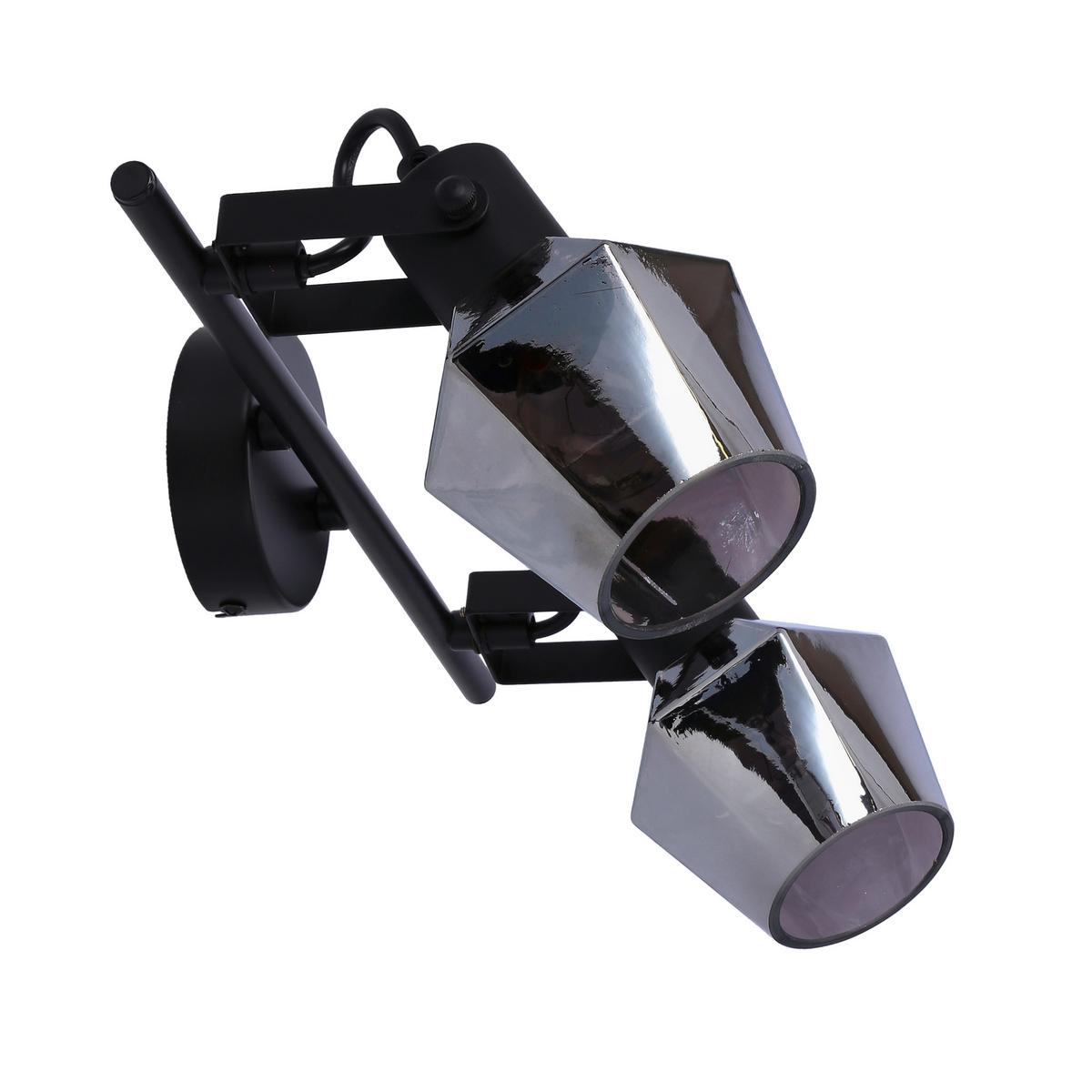 Reflektor Randi - crna, Design, staklo/metal (44/9/22cm)
