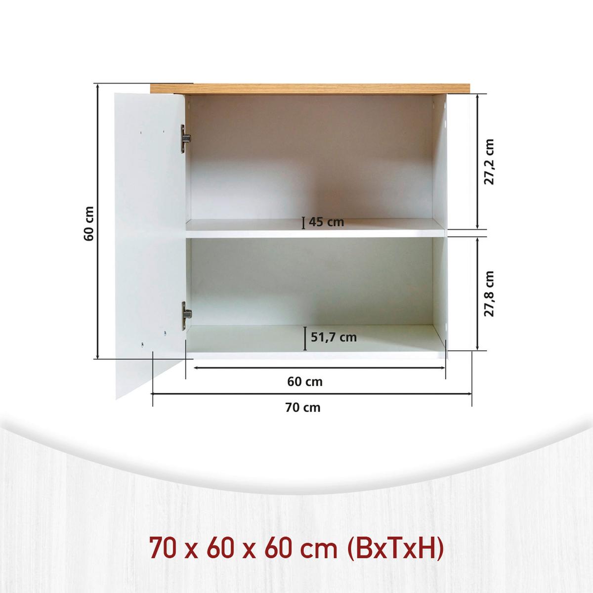 Küchenleerblock Bundle 5-Sorba o. Geräte Weiß - Silberfarben/Weiß, MODERN, Glas/Holzwerkstoff (300cm) - home24