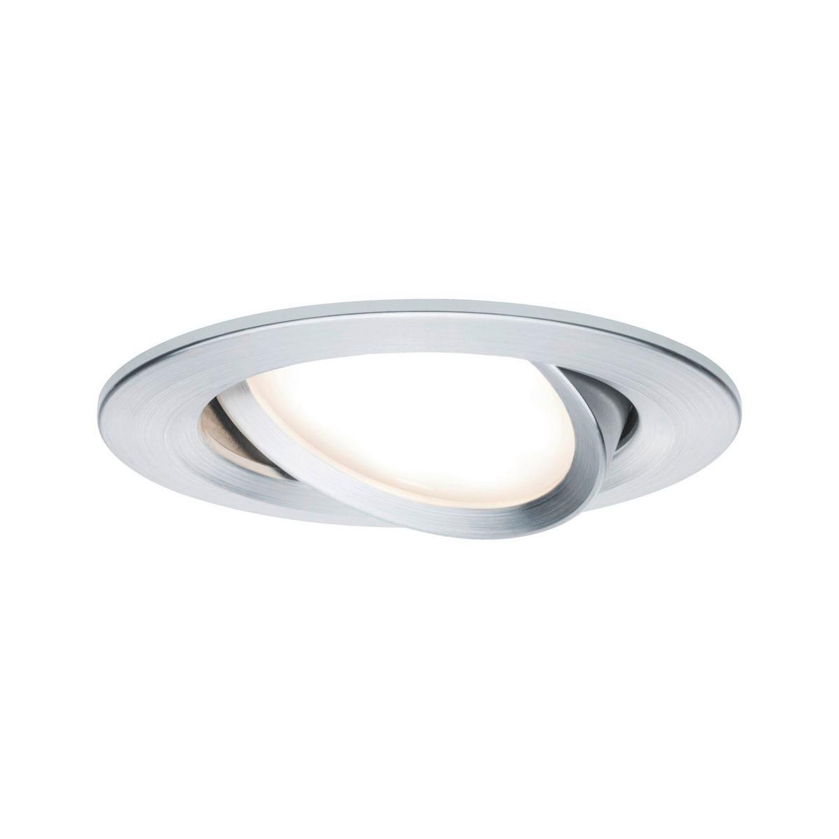 LED-Deckenleuchte Nova in Alufarben max. 6,5 Watt - Alufarben, Basics, Metall (8,4cm) - Paulmann