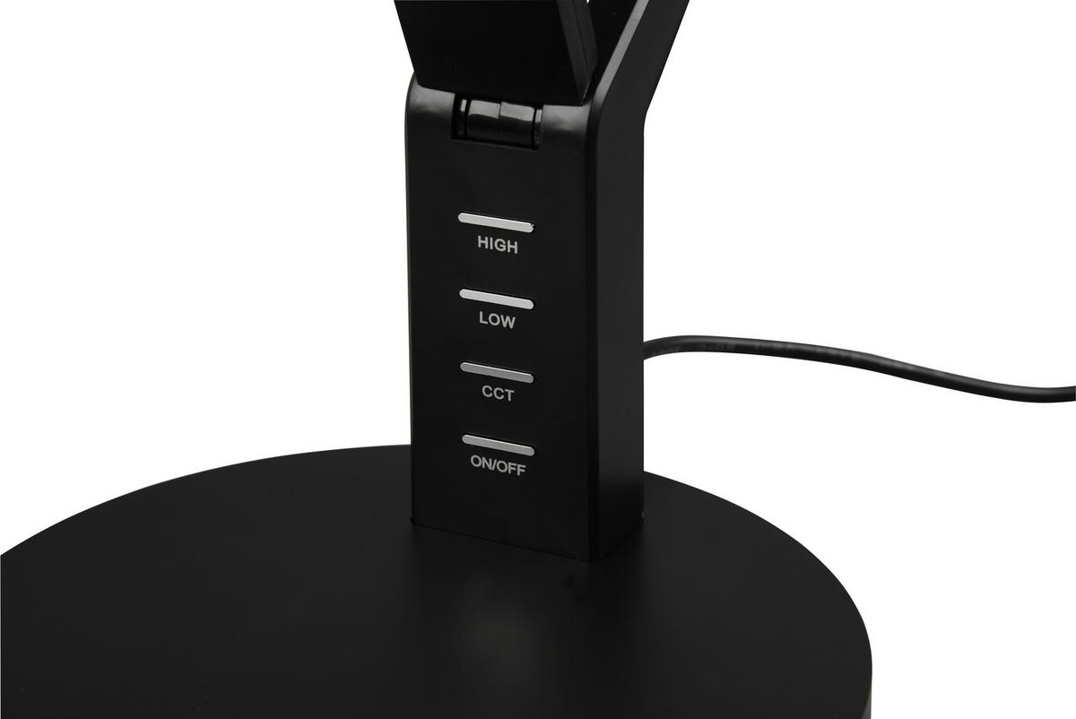 LED-Schreibtischleuchte Ava Schwarz max. 5 Watt - Schwarz, Basics, Kunststoff (40,4/17,1/30,5cm) - Trio Leuchten