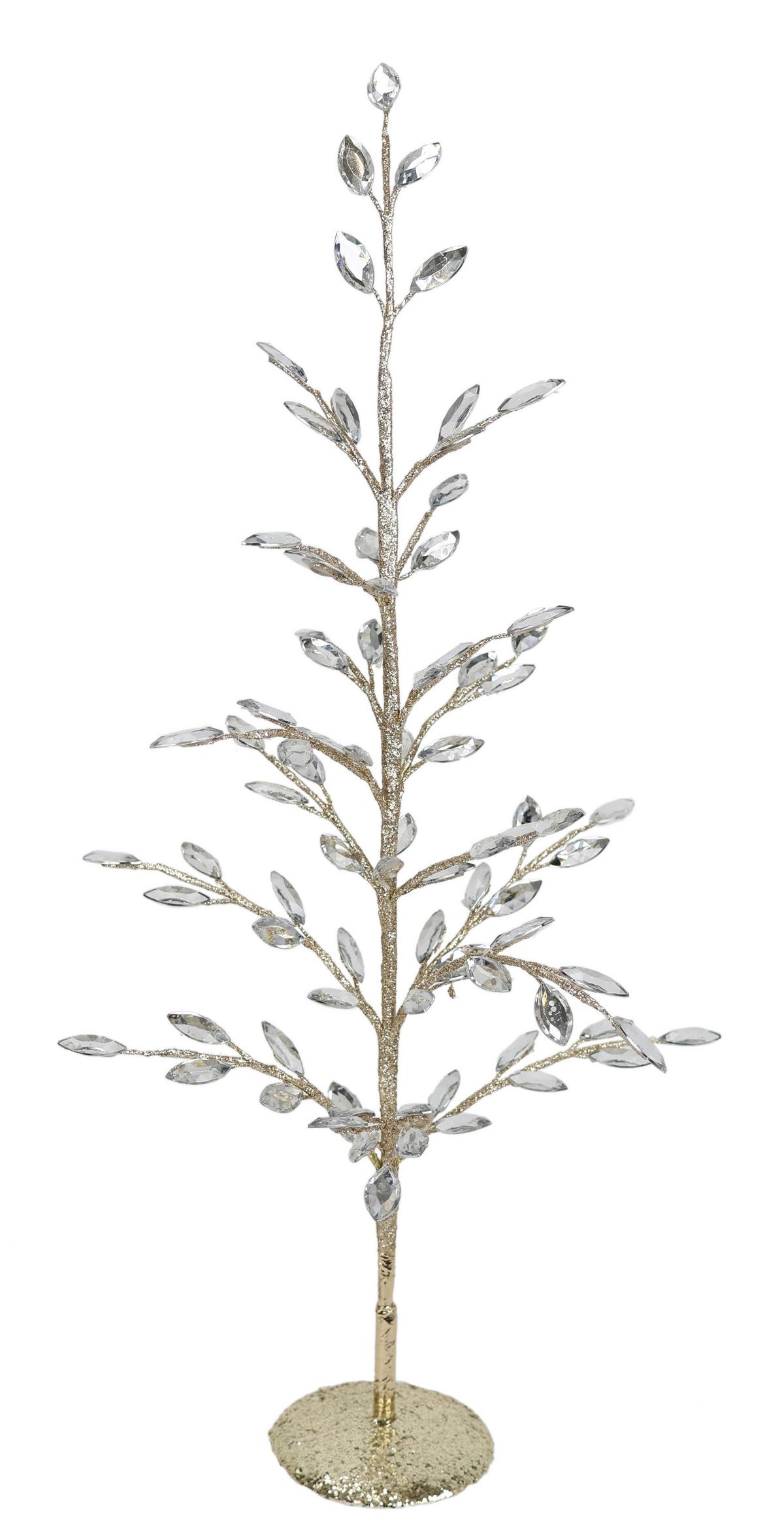 DRZEWO DEKORACYJNE ACRYL-DEKOBAUM / PALAZZO - szampanowy, Basics, tworzywo sztuczne (25/51cm)