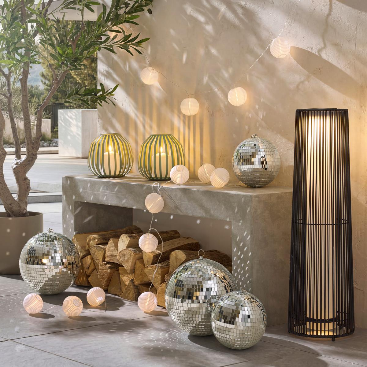 Solarleuchte Lampi Weiß max. 0,6 Watt - Weiß, ROMANTIK / LANDHAUS, Kunststoff/Textil (200cm) - Mömax