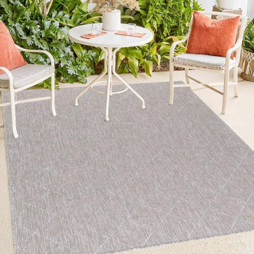 Outdoorteppich Zagora Grau/Beige ca. 120x170cm - Beige/Grau, Basics, Textil (120/170cm) - Novel