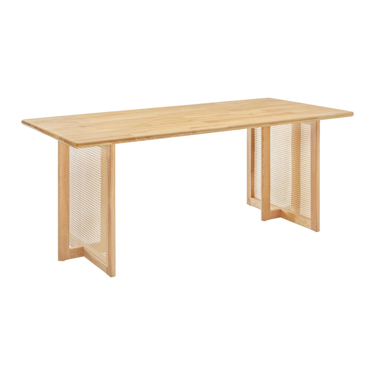 Esstisch Novara in Holz Esche massiv ca. 180x90x76 cm - Eschefarben, MODERN, Holz (180/90/76cm) - Bessagi Home