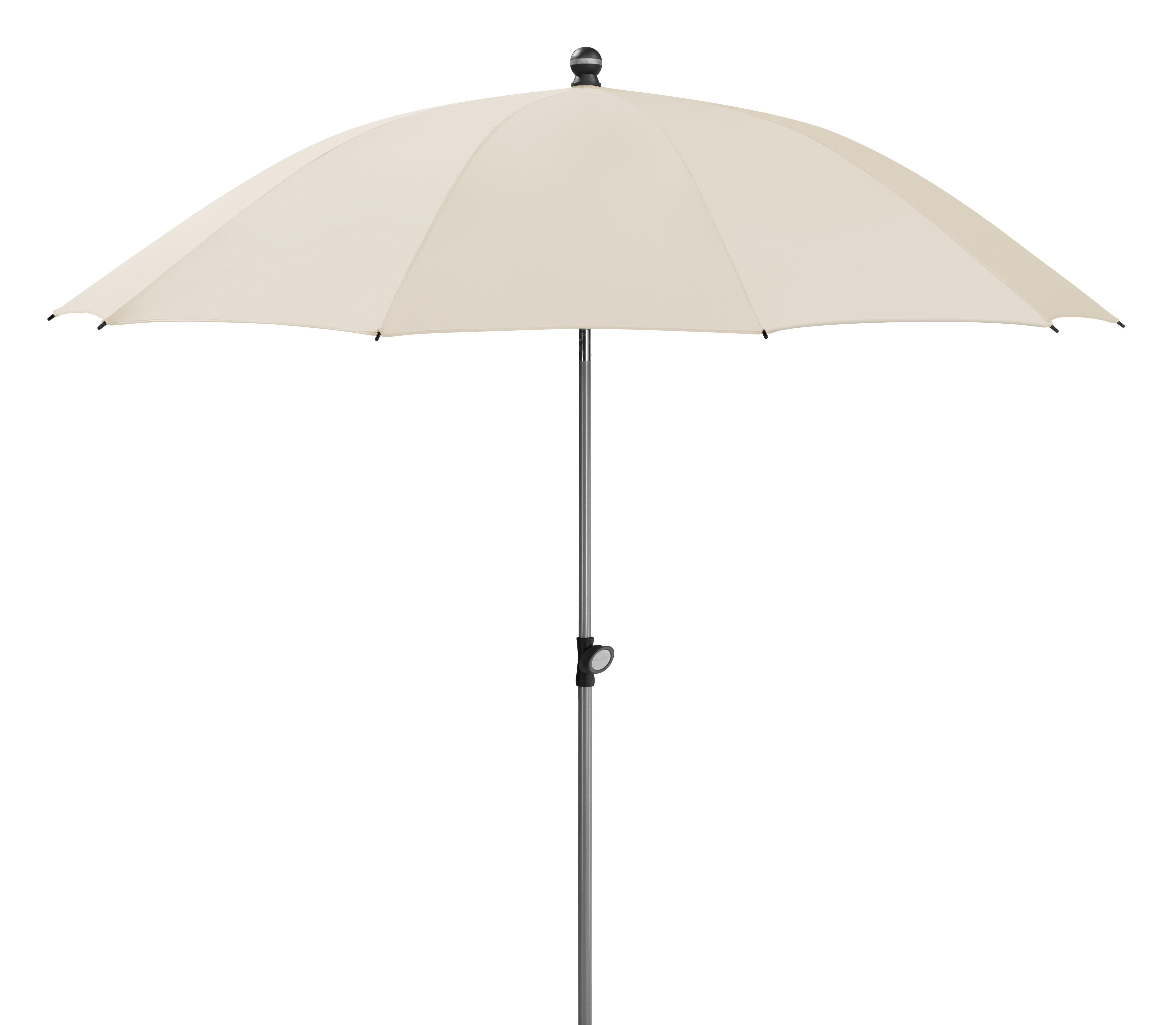 Sonnenschirm Locarno ca. 220x 231x220 cm Naturfarben - Silberfarben/Naturfarben, Basics, Textil/Metall (220/231/220cm) - Schneider