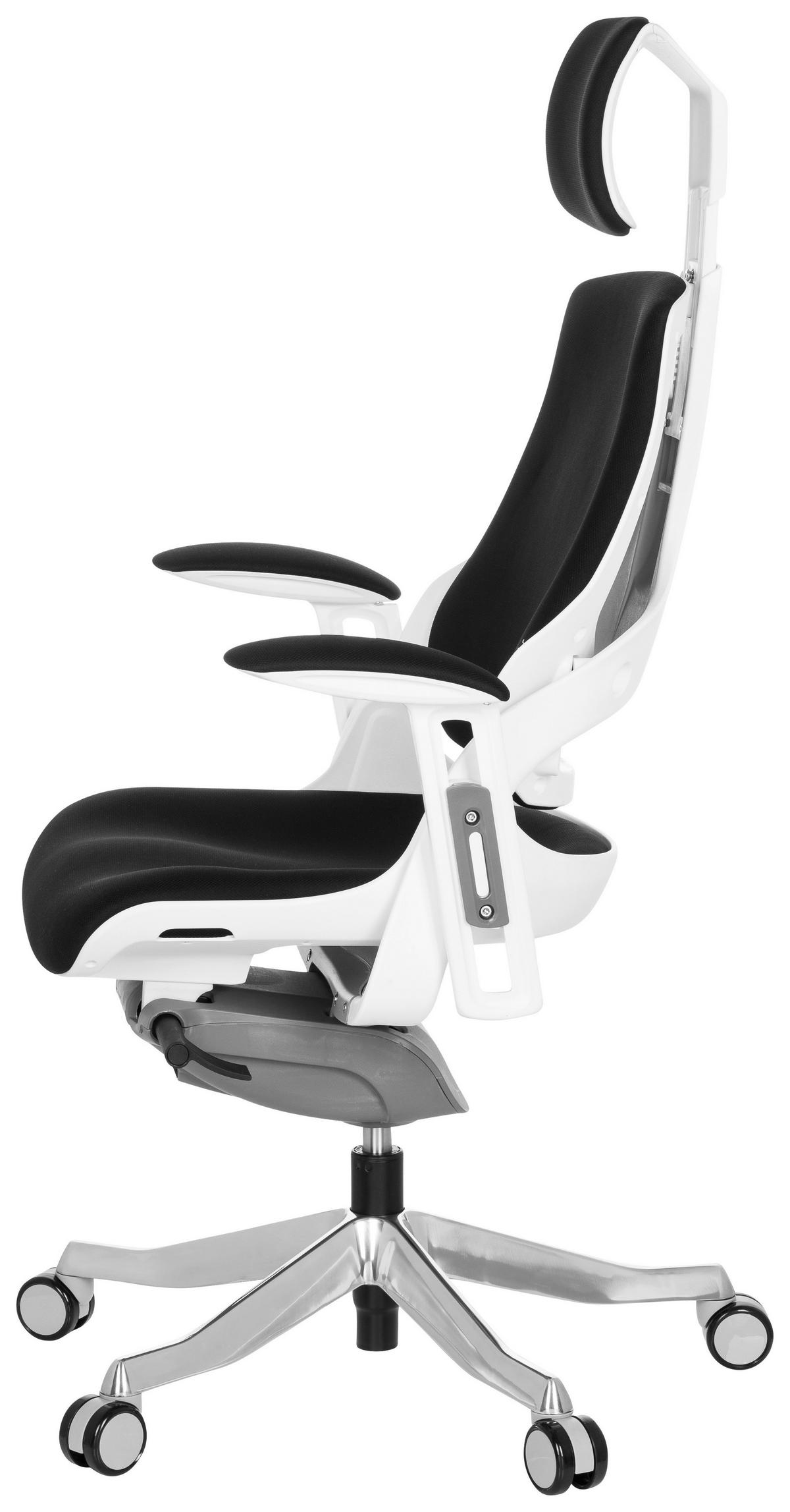 Pisarniški Stol Spektre, Črna - črna/bela, Moderno, kovina/umetna masa (67/116/54cm) - MID.YOU