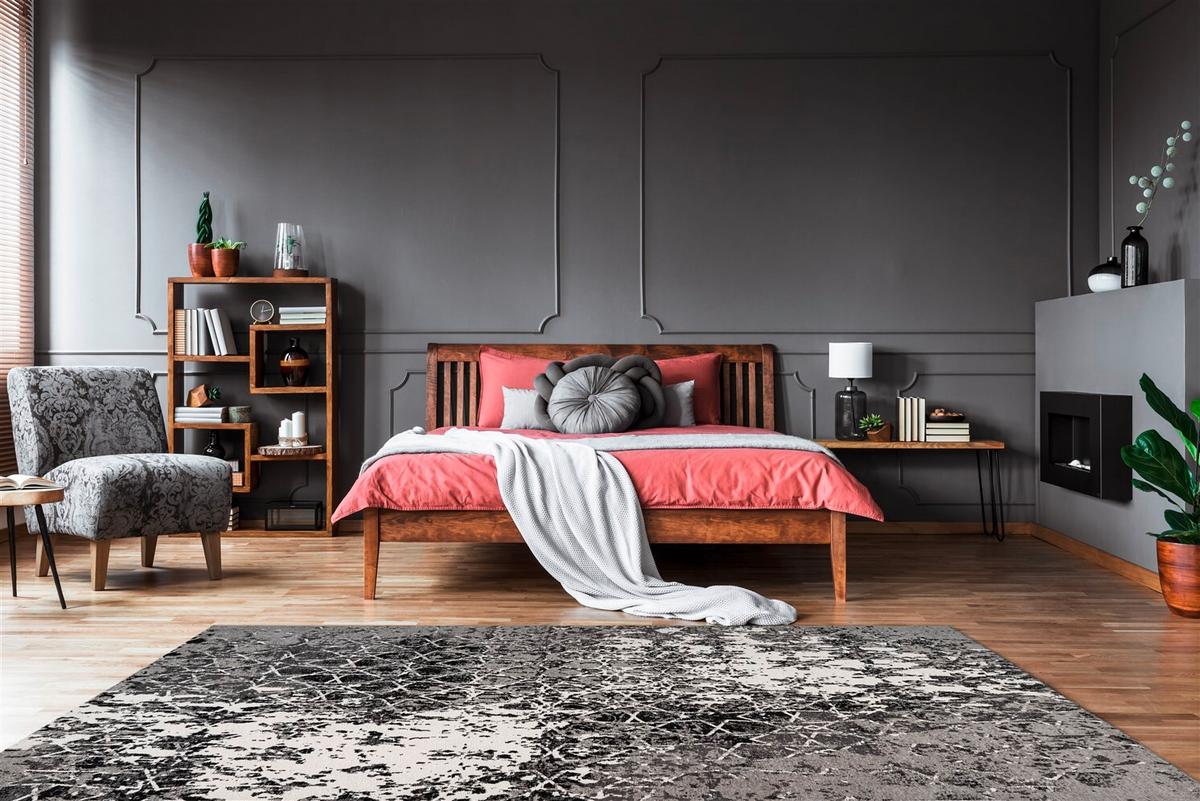 FLACHWEBETEPPICH IGLESIA 100 GRAU - Grau, Konventionell, Textil (200/290cm) - Kayoom