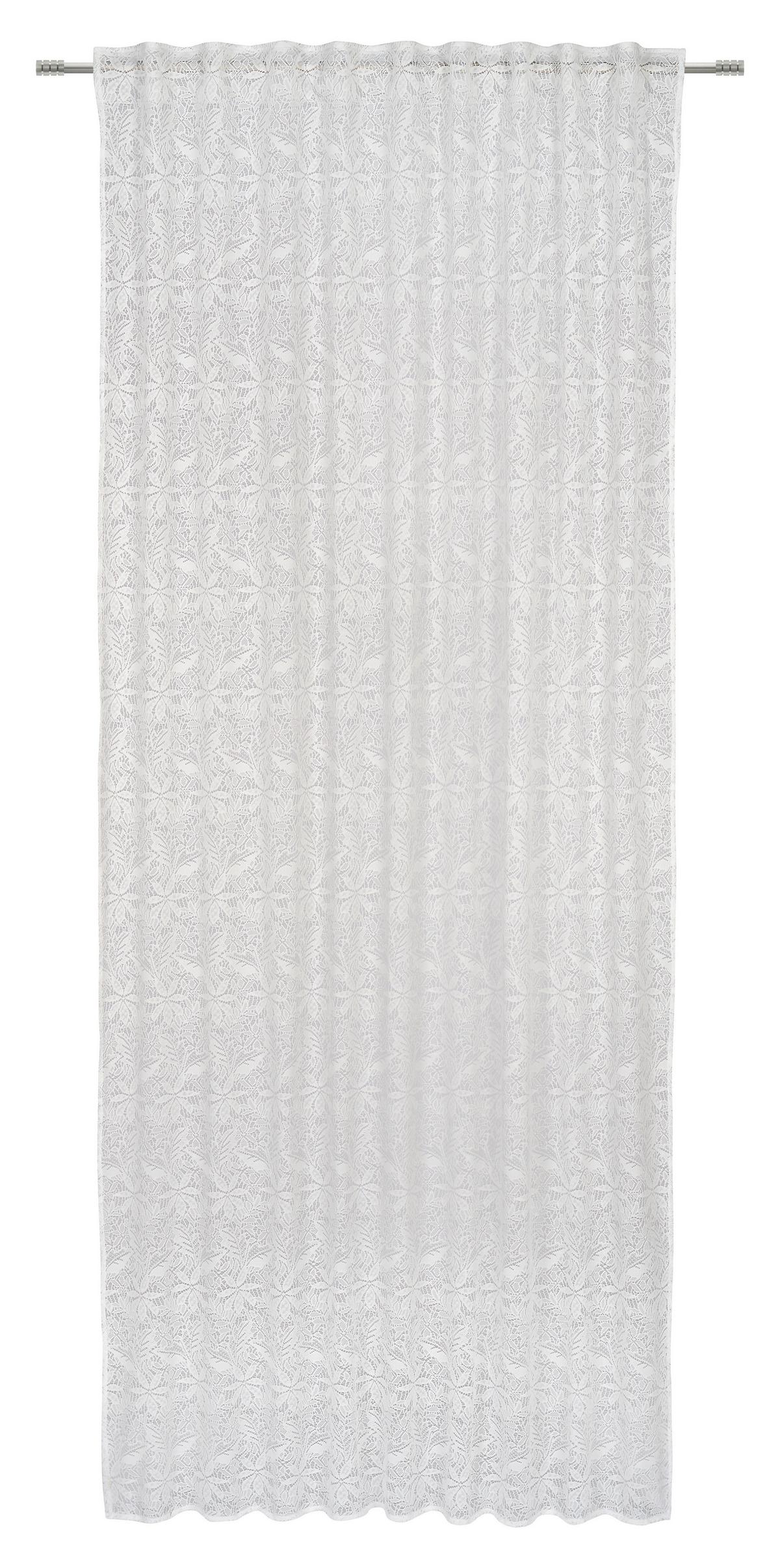 Fertigvorhang Dalia Weiss ca. 140x245cm - Weiss, Romantik / Landhaus, Textil (140/245cm) - Modern Living