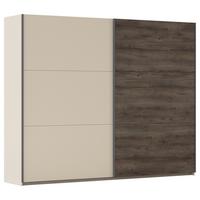 DULAP USI CULISANTE SAJO - stejar închis la culoare/șampanie, Trend, material pe bază de lemn (261/210/59cm) - Premium Living