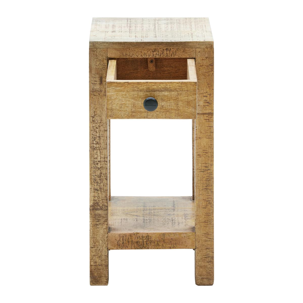 Blumentisch in Naturfarben - Naturfarben, Natur, Holz (30/60/30cm) - Zandiara