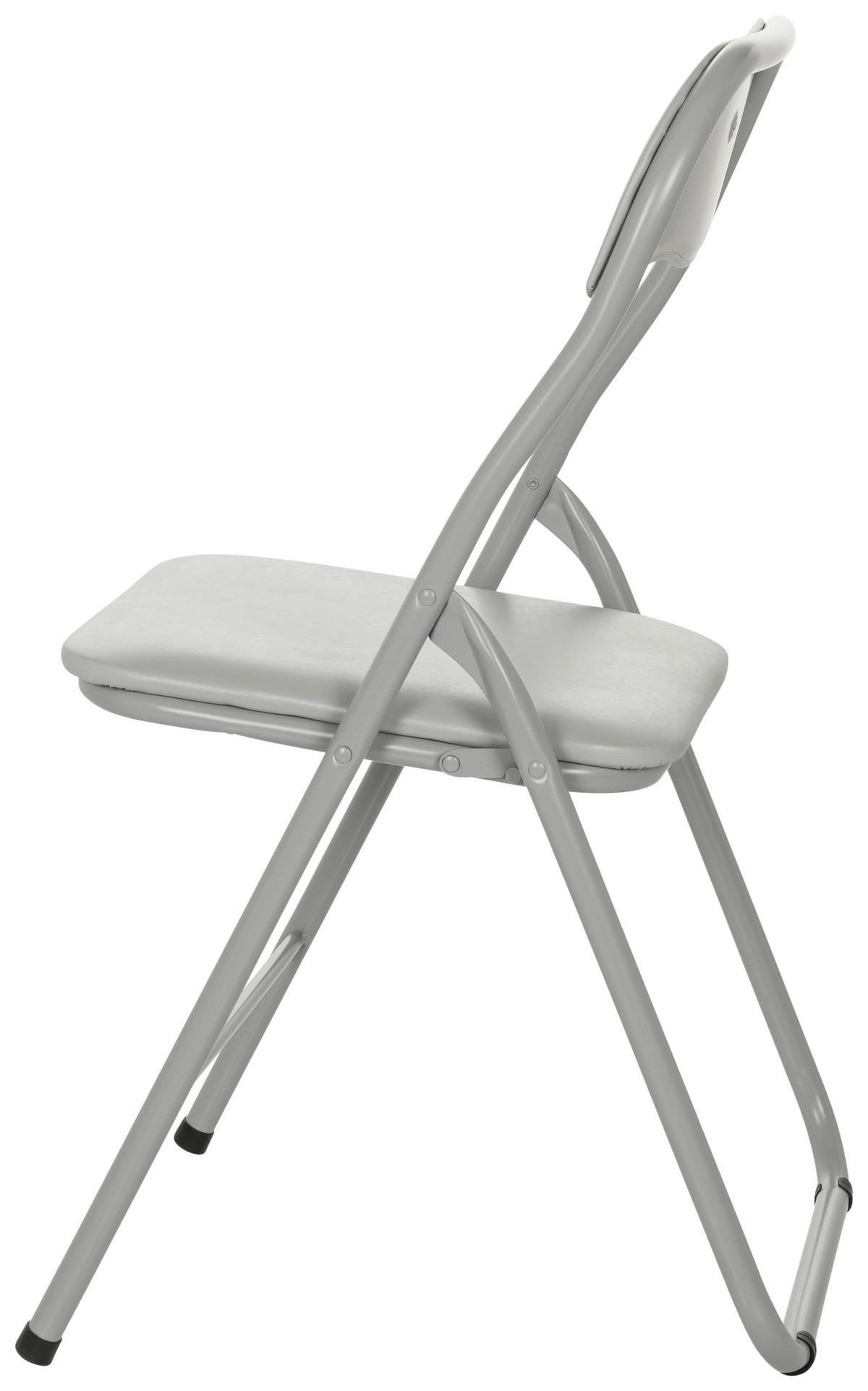 Zložljiv Stol Tudela Basic, Siva - siva, Moderno, kovina (44/81/48cm) - MID.YOU