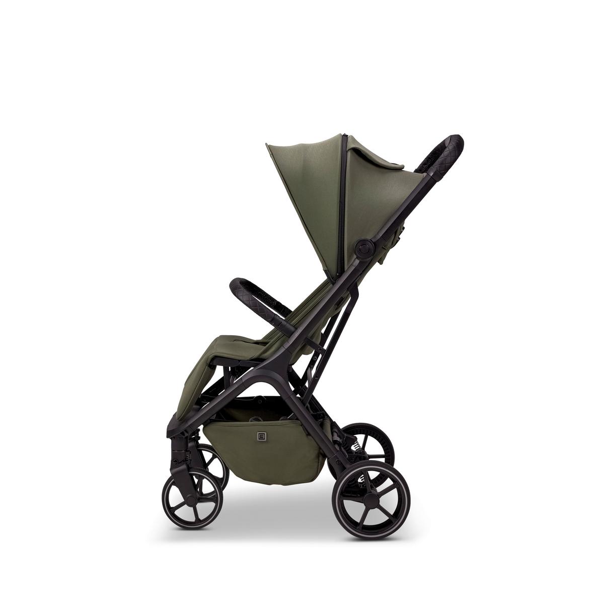 WÓZEK SPACEROWY ZOE+ - oliwkowa zieleń, Basics (80/50/103cm) - Moon