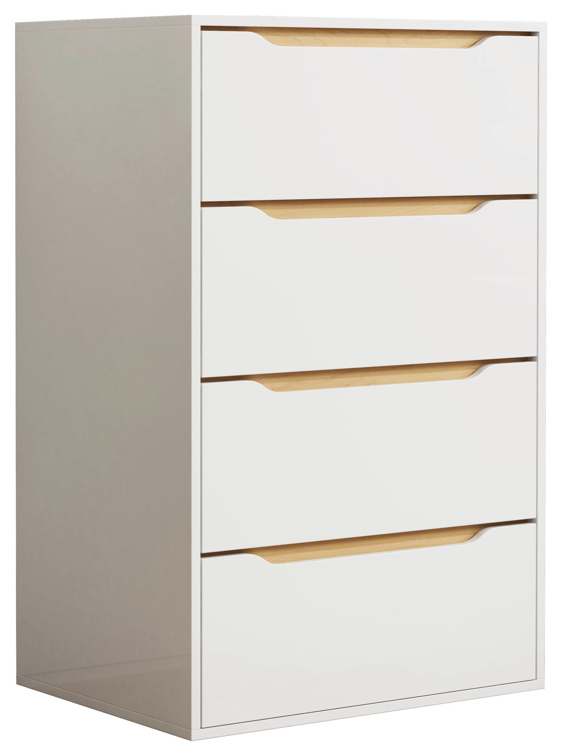 Kommode Malira 65/102/48 cm Weiss, Honigeiche online kaufen ➤ mömax