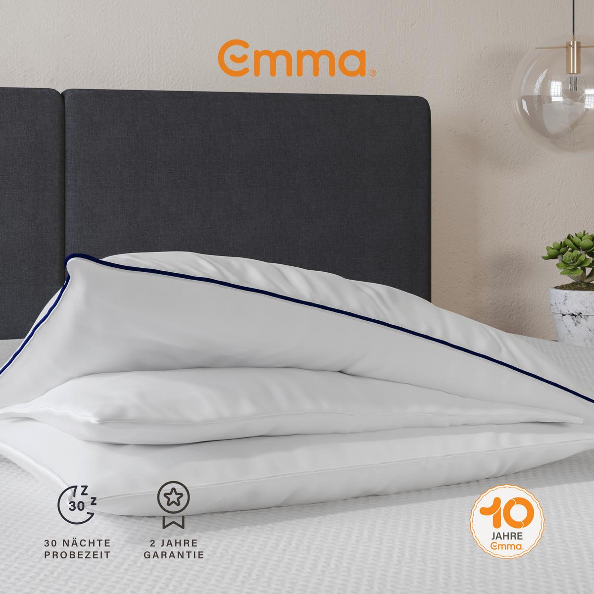 PODUSZKA EMMA PREMIUM FLAUSCHKISSEN - biały, Basics, tkanina (80/40cm) - Emma